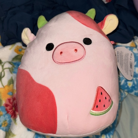 Squishmallows Other - Oola The scented Watermelon cow select series squishmallow bag included